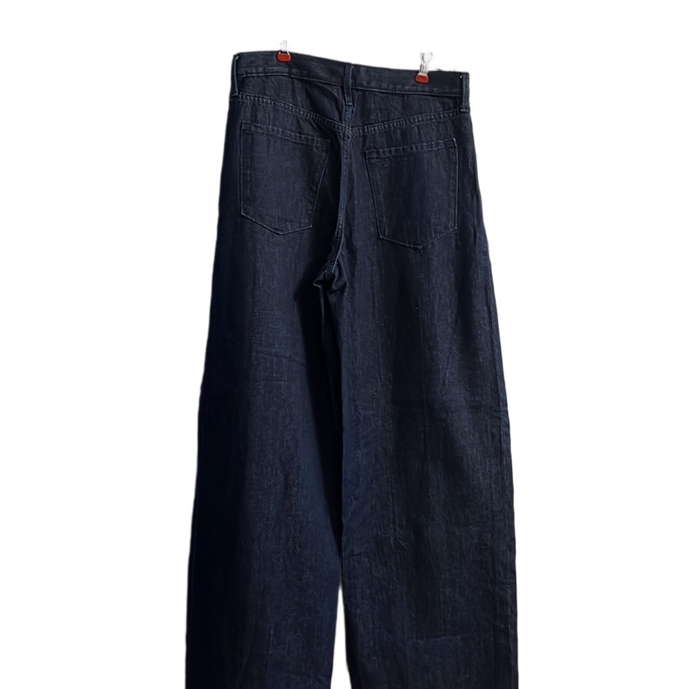 Women’s High Rise Relaxed Wide Leg Dark Denim NWT Size 27R - Picture 2 of 3